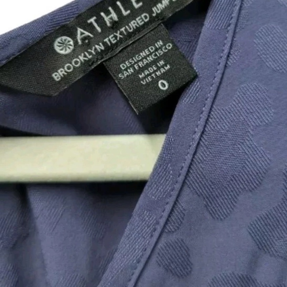 Athleta Brooklyn Textured Jumpsuit Medieval Violet animal print jacquard - Picture 3 of 9